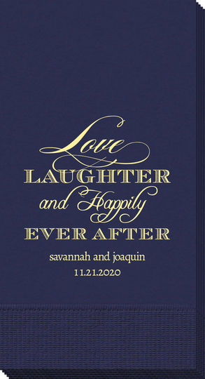 Love Laughter Ever After Guest Towels